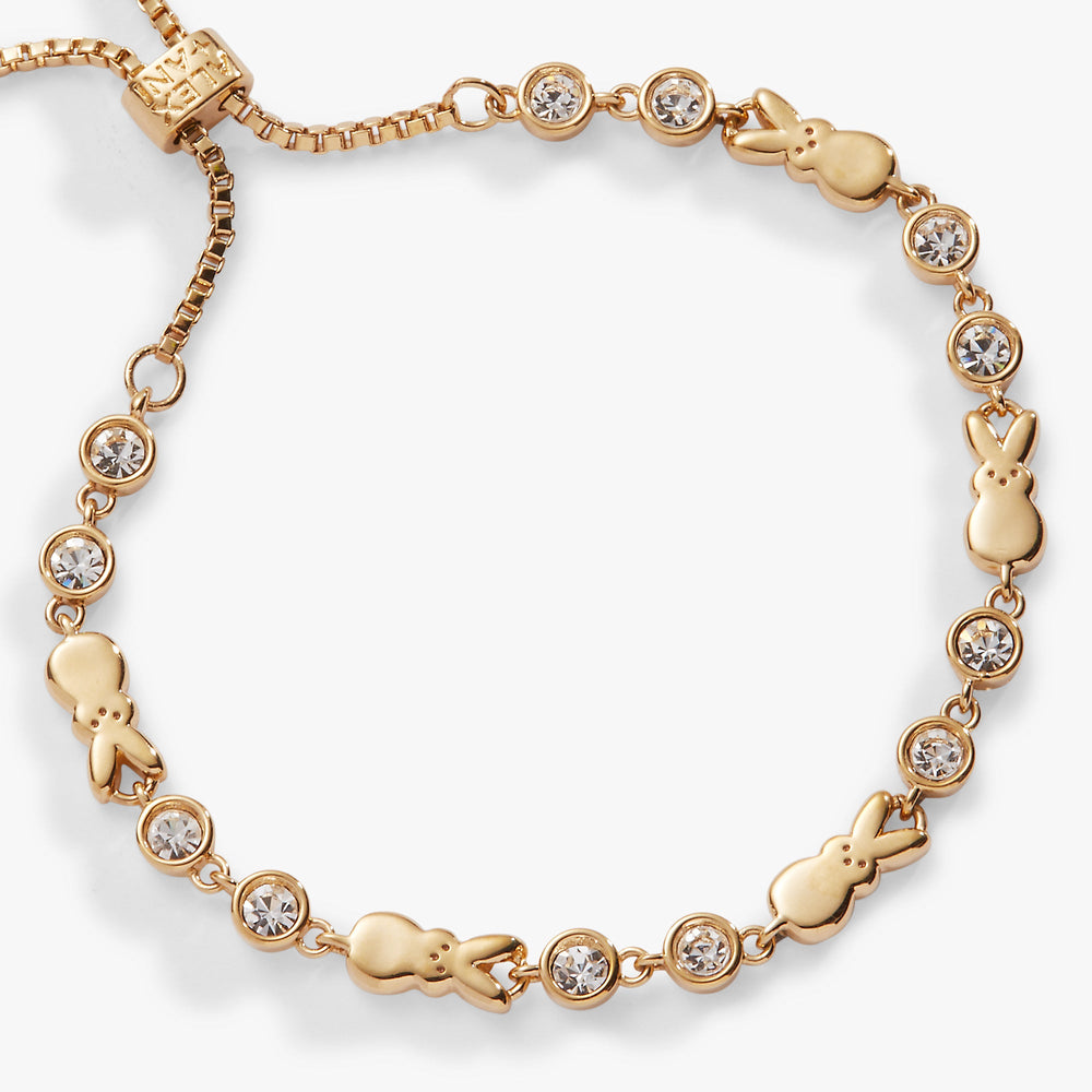 PEEPS® Bunny Bolo Bracelet Gold | Alex and Ani