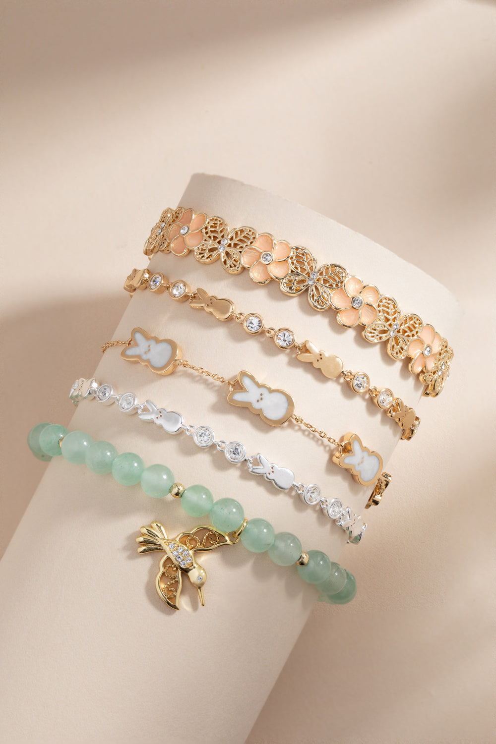 PEEPS® Bunny Bolo Bracelet Gold | Alex and Ani