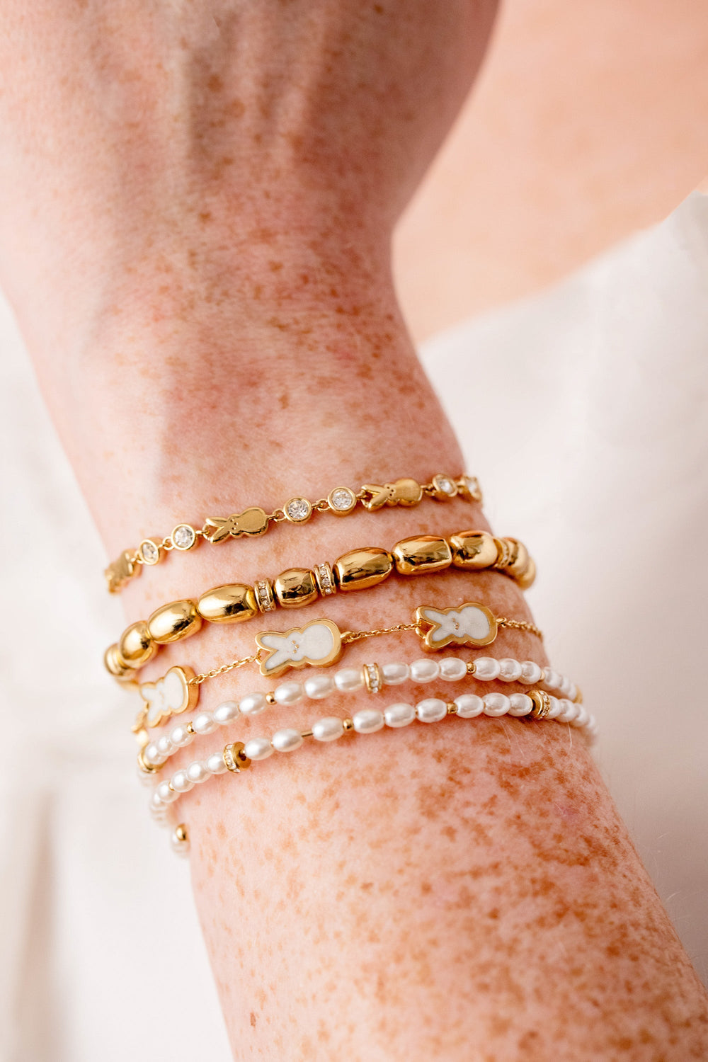 PEEPS® Bunny Bolo Bracelet Gold | Alex and Ani