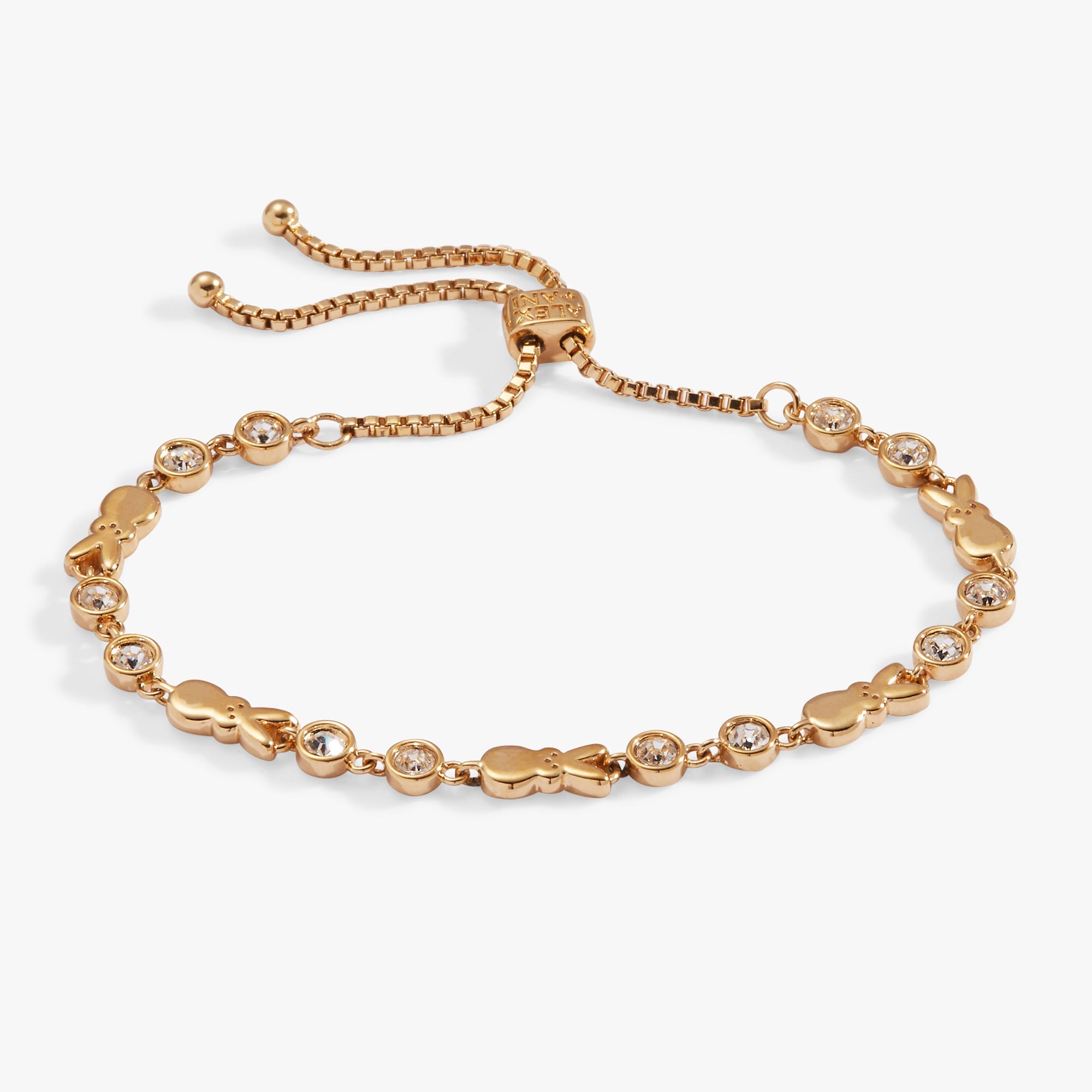 PEEPS® Bunny Bolo Bracelet Gold | Alex and Ani