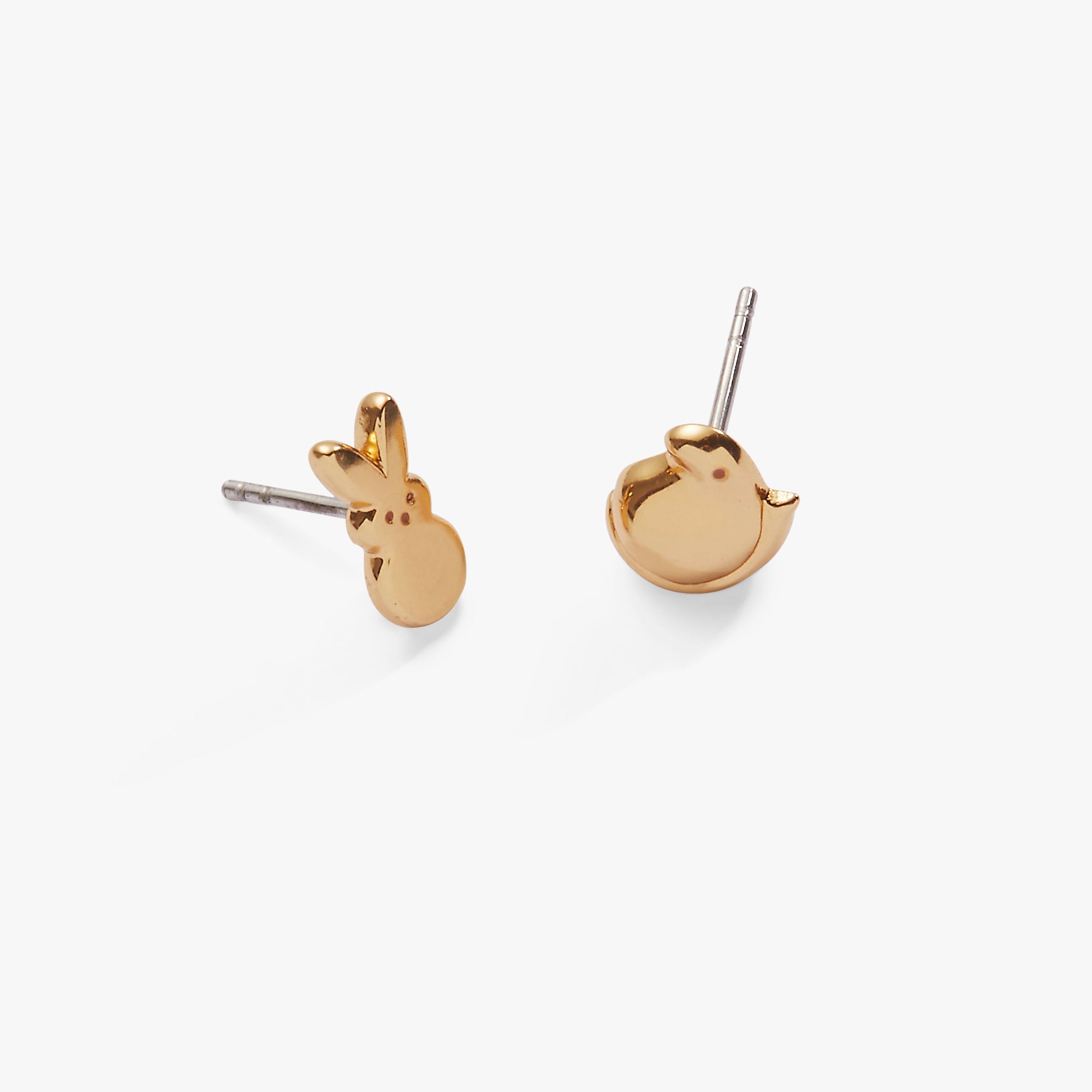 PEEPS® Bunny and Chick Stud Earrings Gold | Alex and Ani