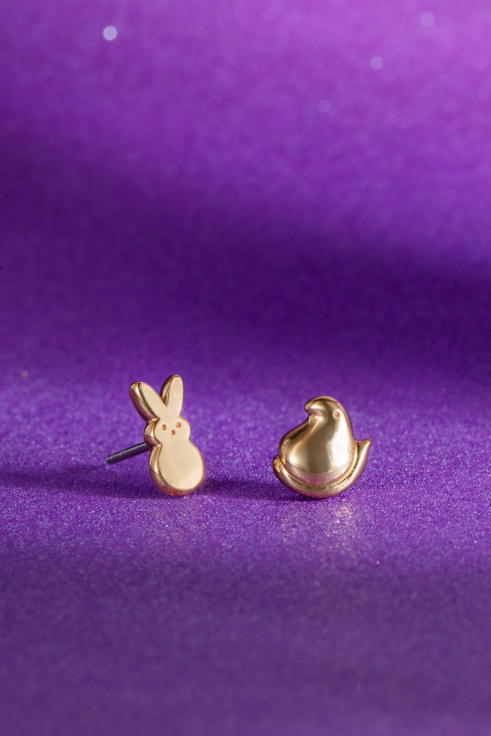 PEEPS® Bunny and Chick Stud Earrings Gold | Alex and Ani