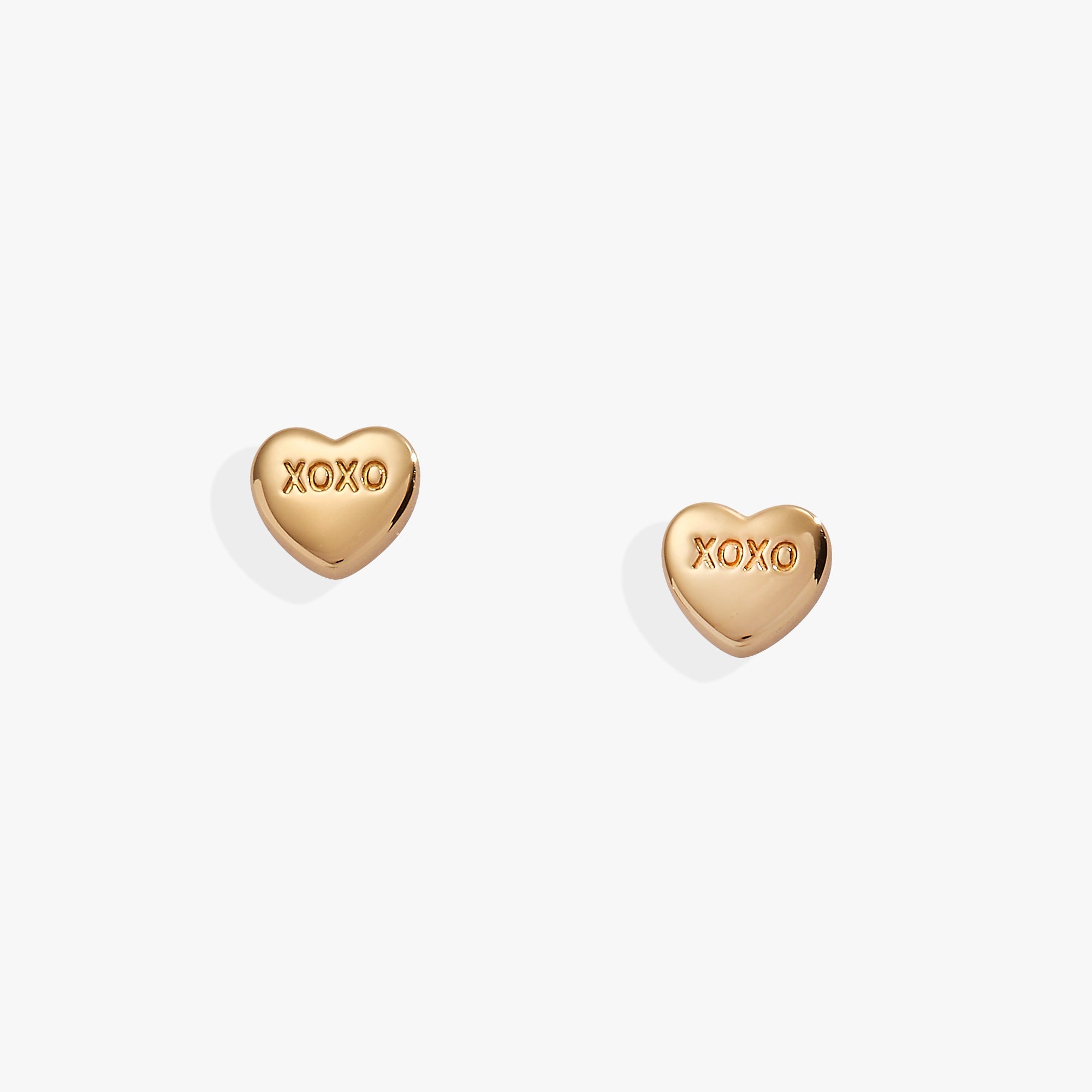 Sweethearts Tough Questions-stud XOXO Gold | Alex and Ani