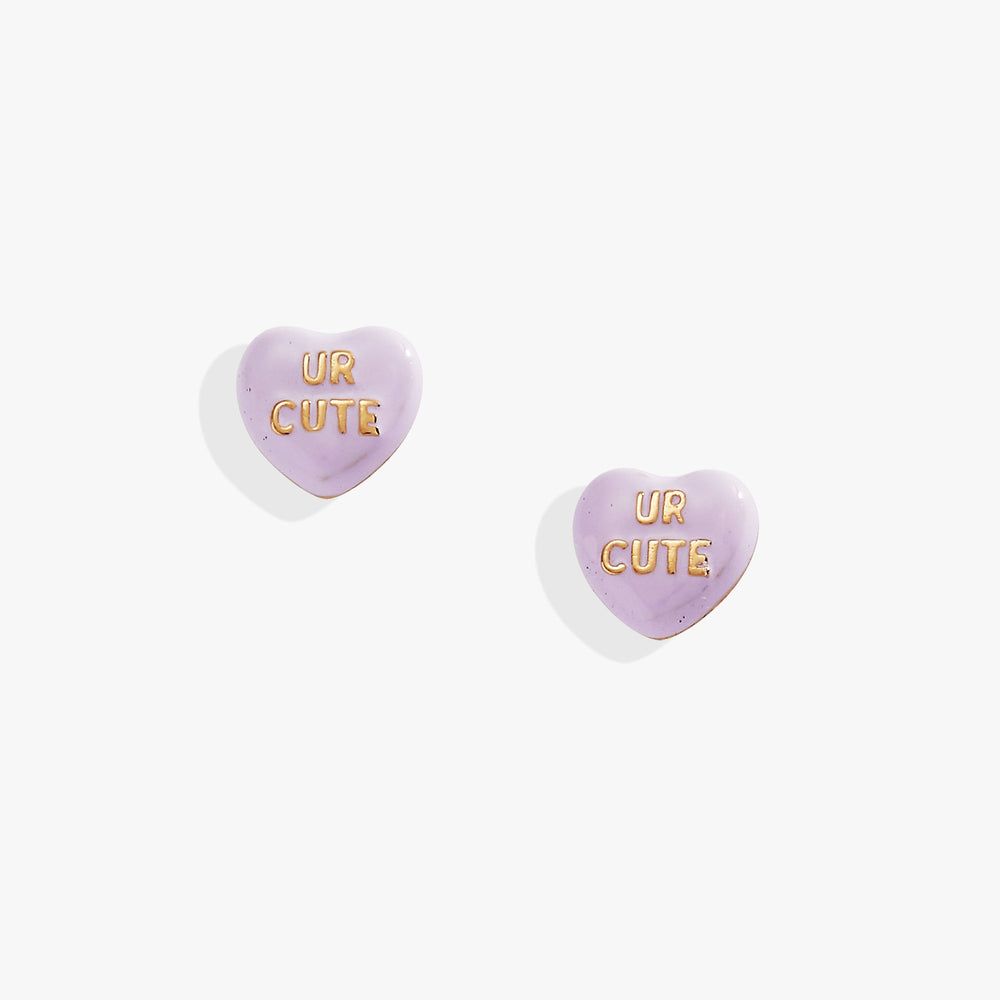Sweet Hearts Tough Questions-stud UR cute Gold | Alex and Ani