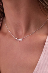 Hope Breast Cancer Awareness Pink Ribbon Hope Necklace Two Tone | Alex and Ani