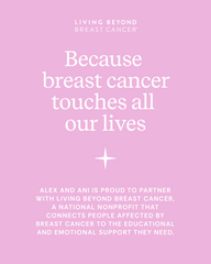 Breast Cancer Awareness Pink Ribbon Triple Charm Bangle Two Tone | Alex and Ani