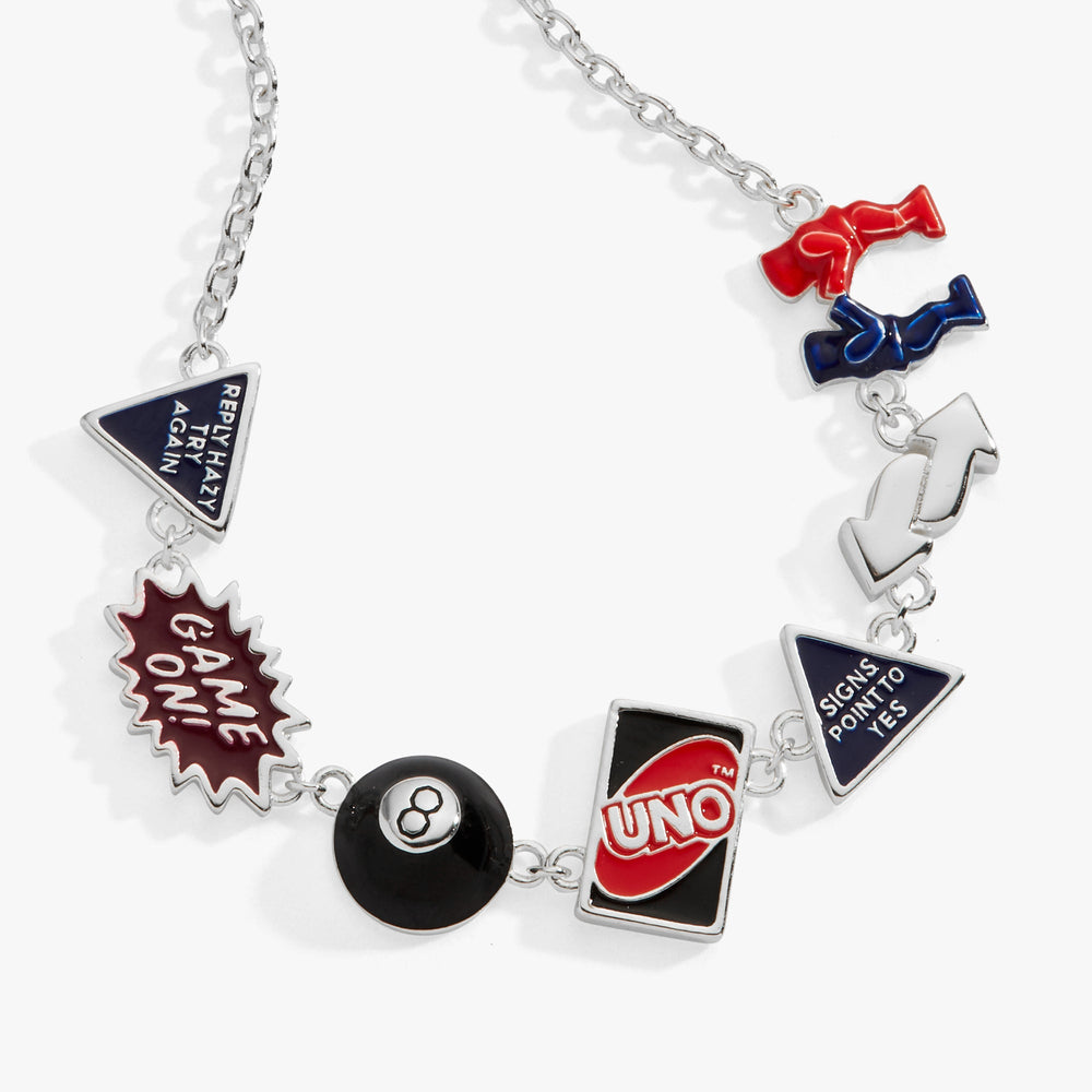 Mattel 80th Game Night Bracelet Silver | Alex and Ani