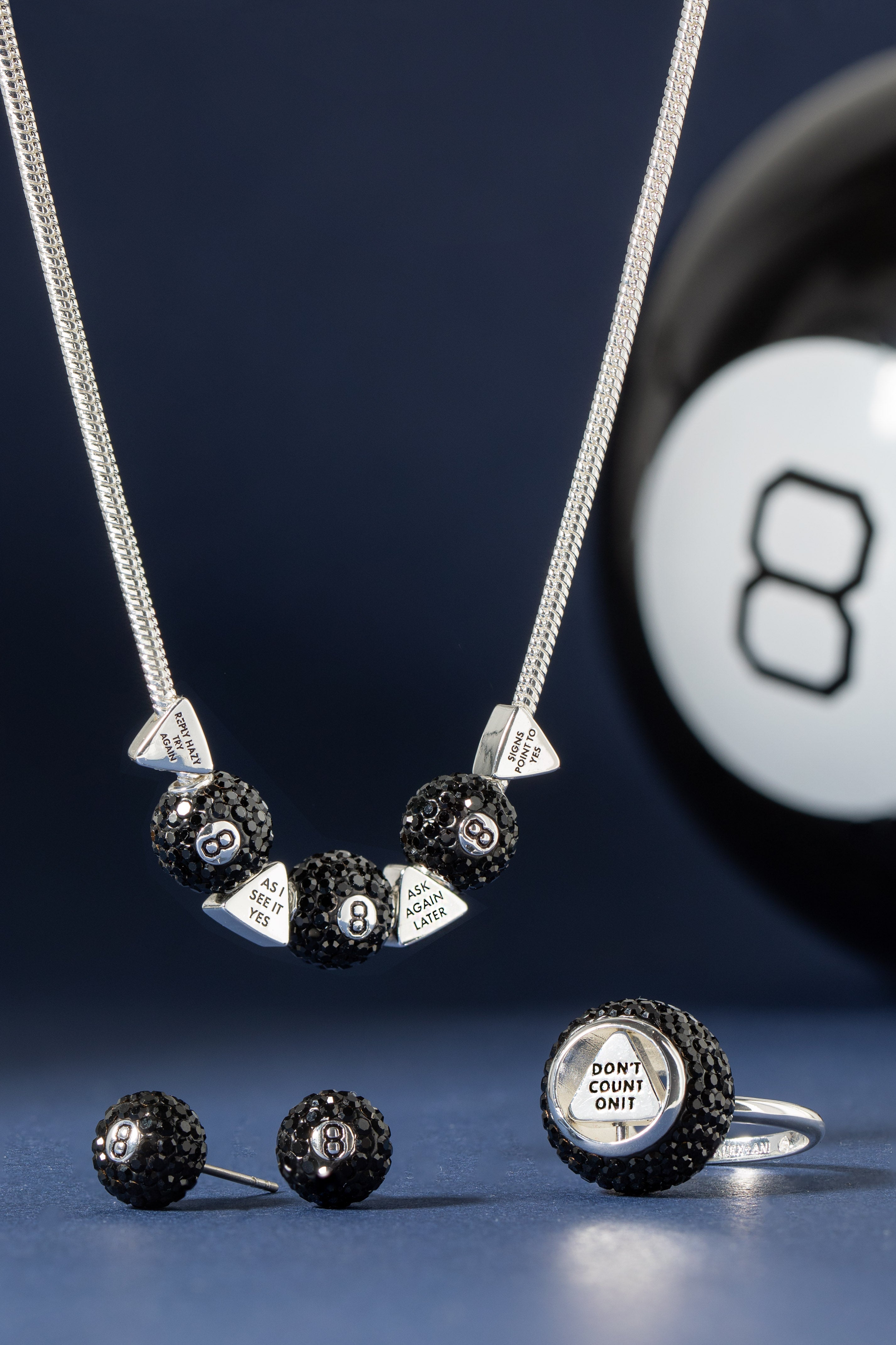 Magic 8 Ball™ Studs Silver | Alex and Ani