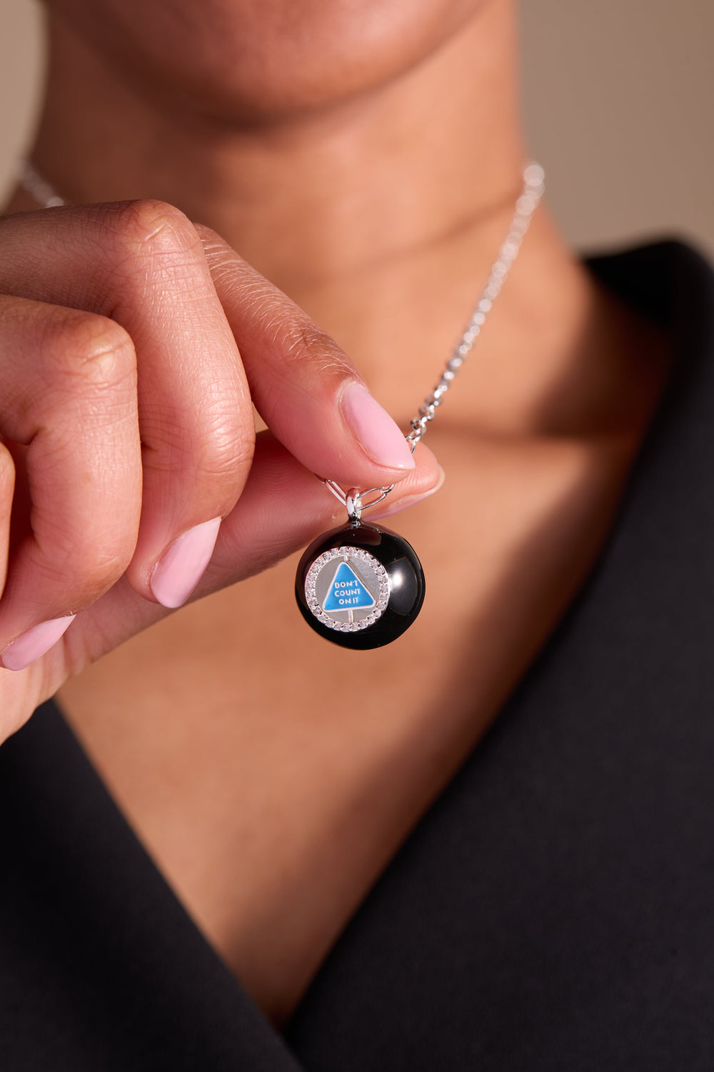 Magic 8 Ball™ Spinner Pendant Silver | Alex and Ani