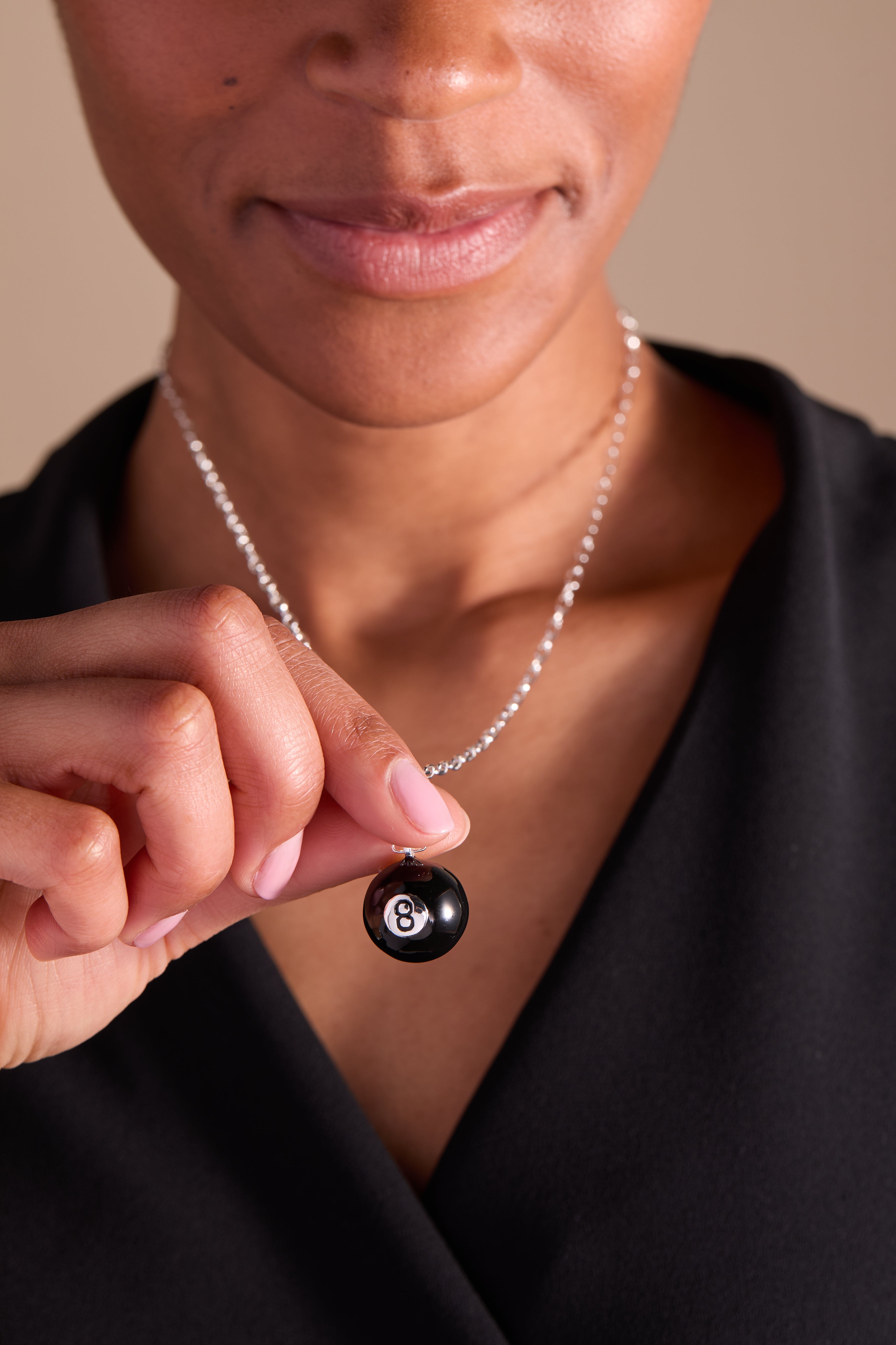 Magic 8 Ball™ Spinner Pendant Silver | Alex and Ani