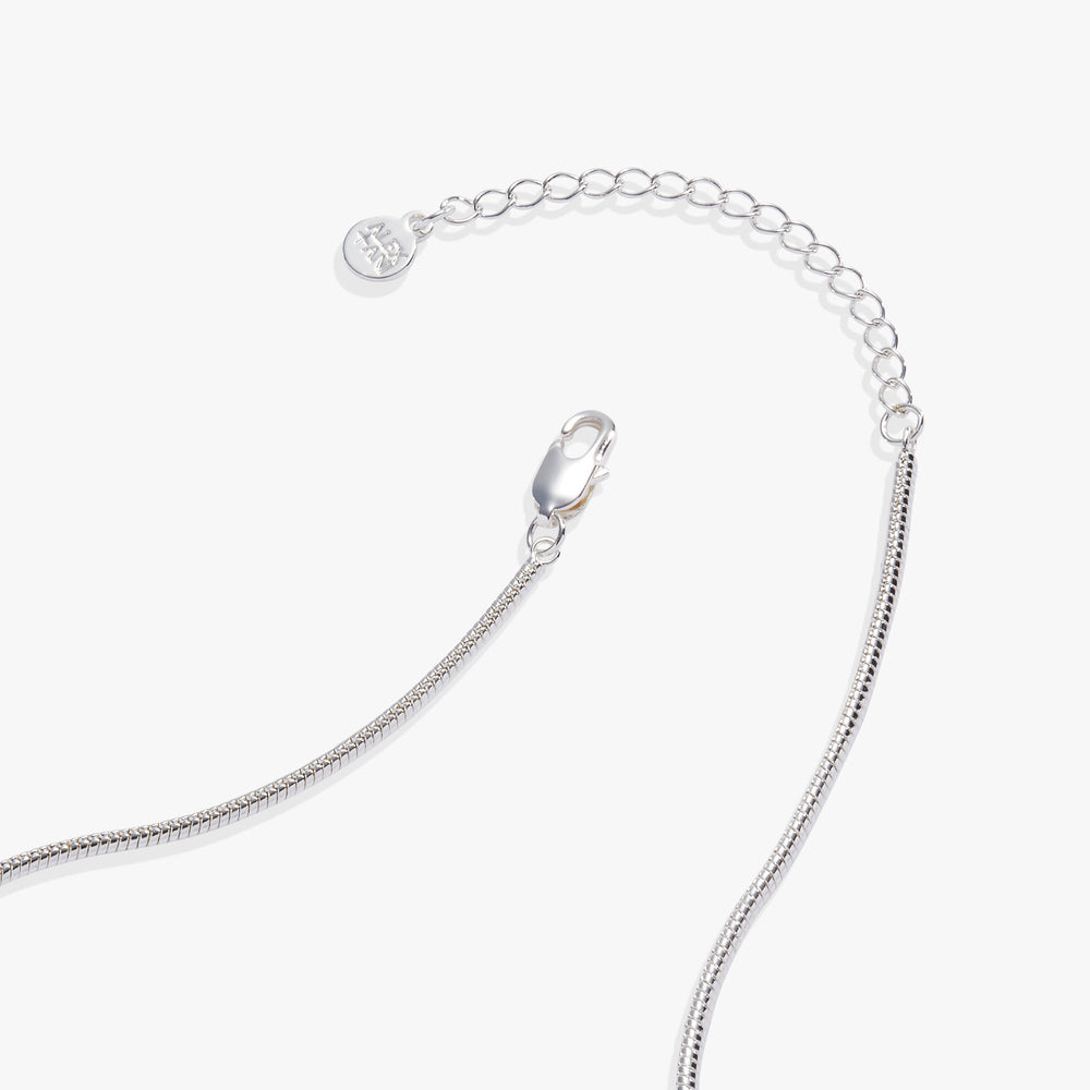 Magic 8 Ball™ Slider Charm Necklace Silver | Alex and Ani