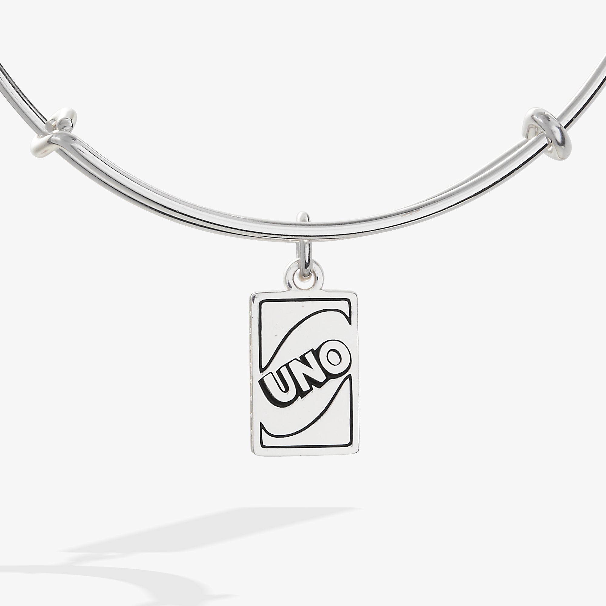 UNO™ “Trust No One” Charm Bangle Silver | Alex and Ani