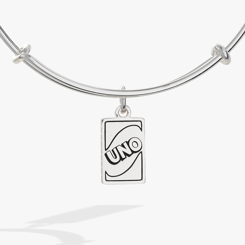 UNO™ “Trust No One” Charm Bangle Silver | Alex and Ani