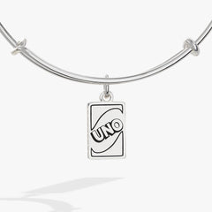 UNO™ “Trust No One” Charm Bangle Silver | Alex and Ani