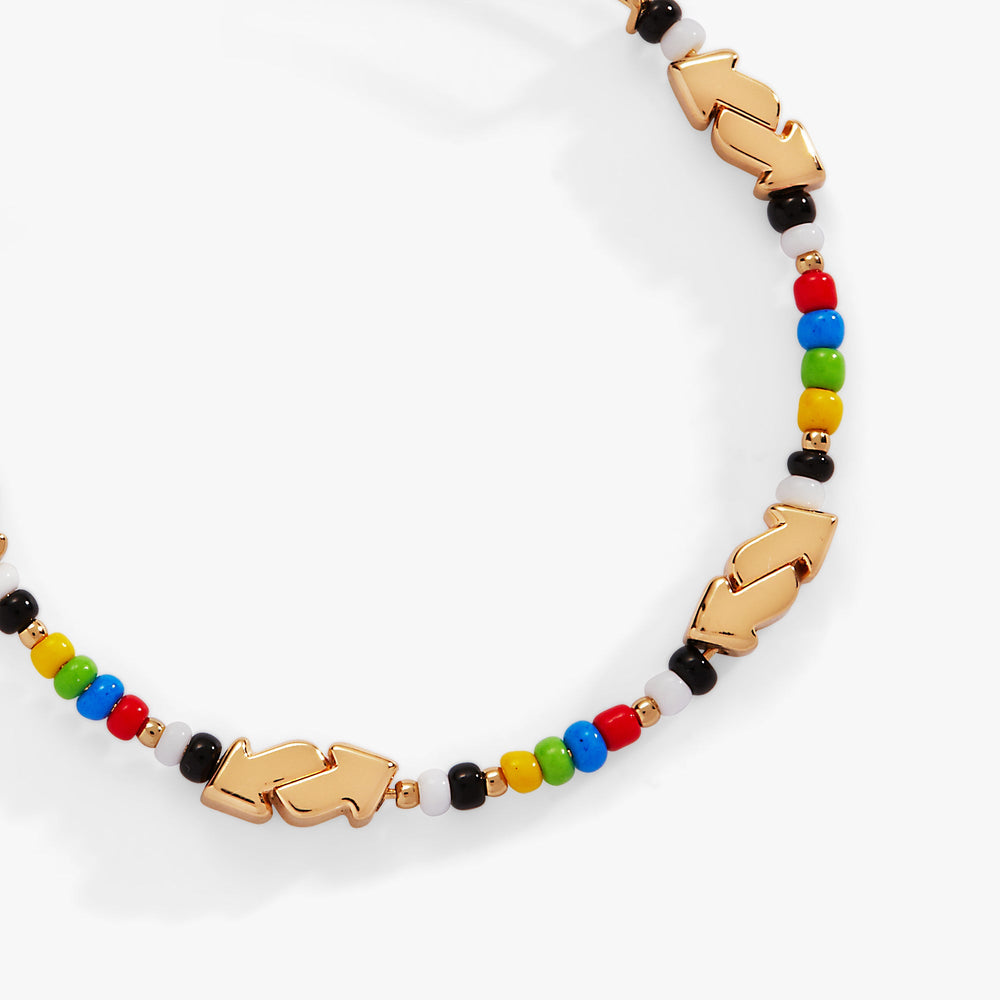 UNO™ Reverse Card Beaded Bangle Gold | Alex and Ani