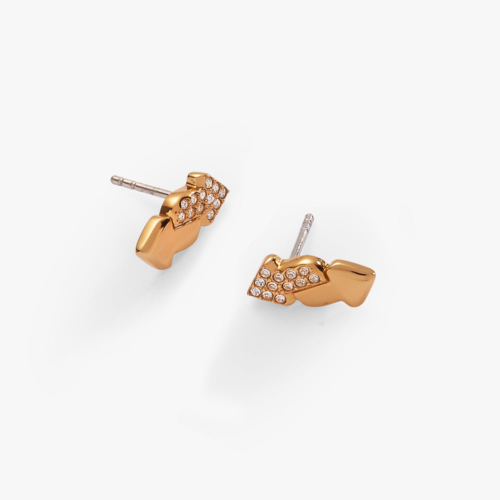 UNO™ Reverse Stud Earring Gold | Alex and Ani