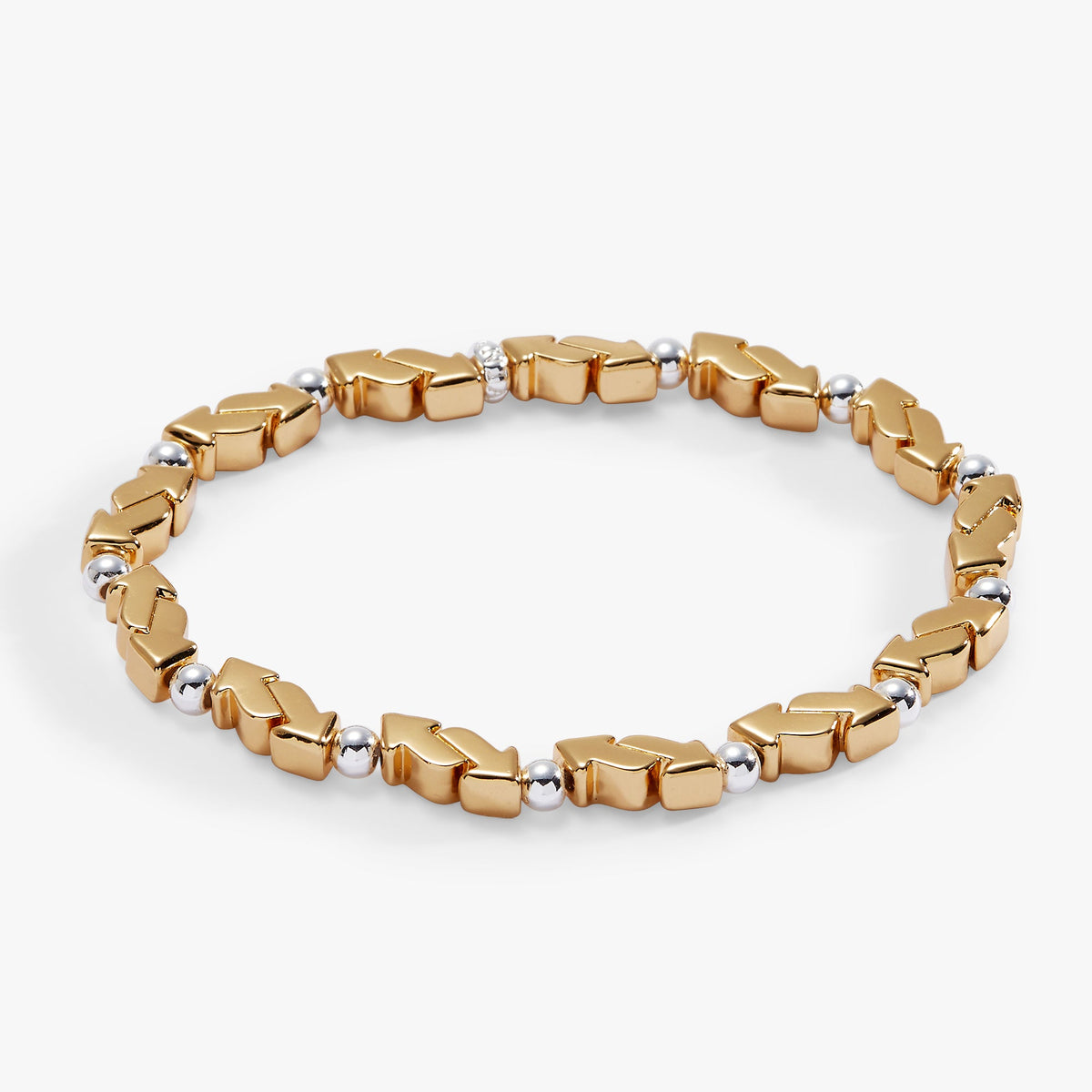 UNO™ Reverse Symbol Stretch Bracelet Two Tone | Alex and Ani