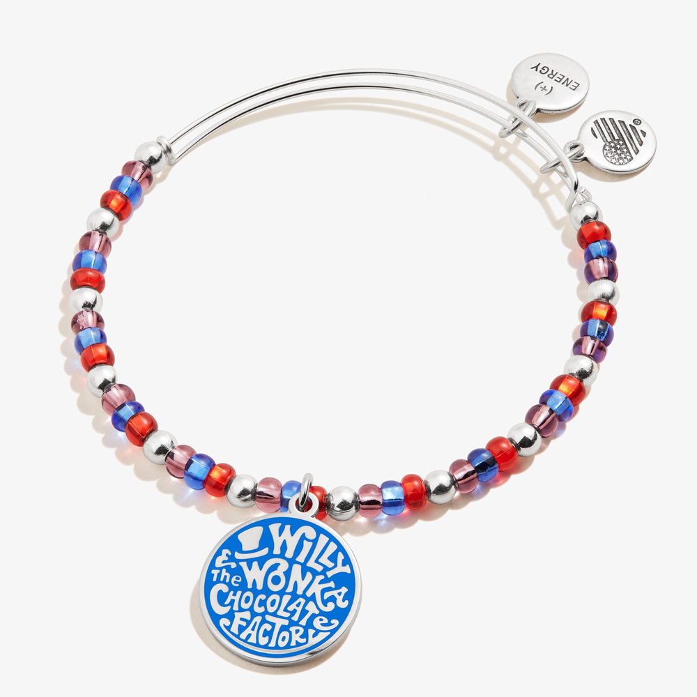 Willy Wonka Chocolate Factory' Beaded Charm Bangle Silver | Alex and Ani