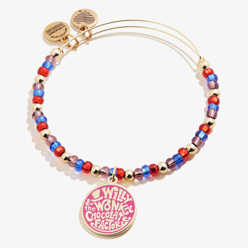 Willy Wonka Chocolate Factory' Beaded Charm Bangle Silver | Alex and Ani