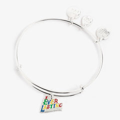 Willy Wonka 'Ever Lasting Gobstopper' Charm Bangle Bracelet Shiny Silver | Alex and Ani