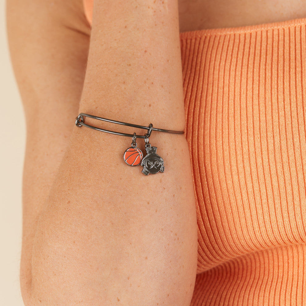 Space Jam Marvin the Martian Duo Charm Bangle - Alex and Ani Midnight Silver | Alex and Ani