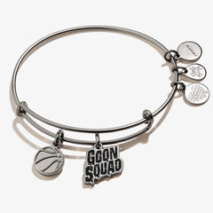 Space Jam 'Goon Squad' Duo Charm Bangle - Alex and Ani Midnight Silver | Alex and Ani