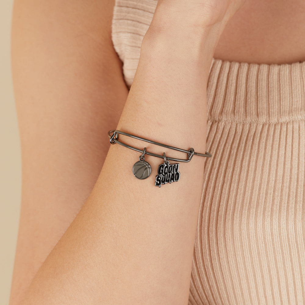 Space Jam 'Goon Squad' Duo Charm Bangle - Alex and Ani Midnight Silver | Alex and Ani