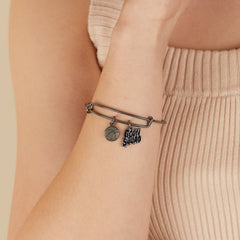 Space Jam 'Goon Squad' Duo Charm Bangle - Alex and Ani Midnight Silver | Alex and Ani