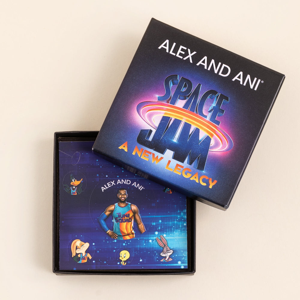Space Jam 'Goon Squad' Duo Charm Bangle - Alex and Ani Midnight Silver | Alex and Ani