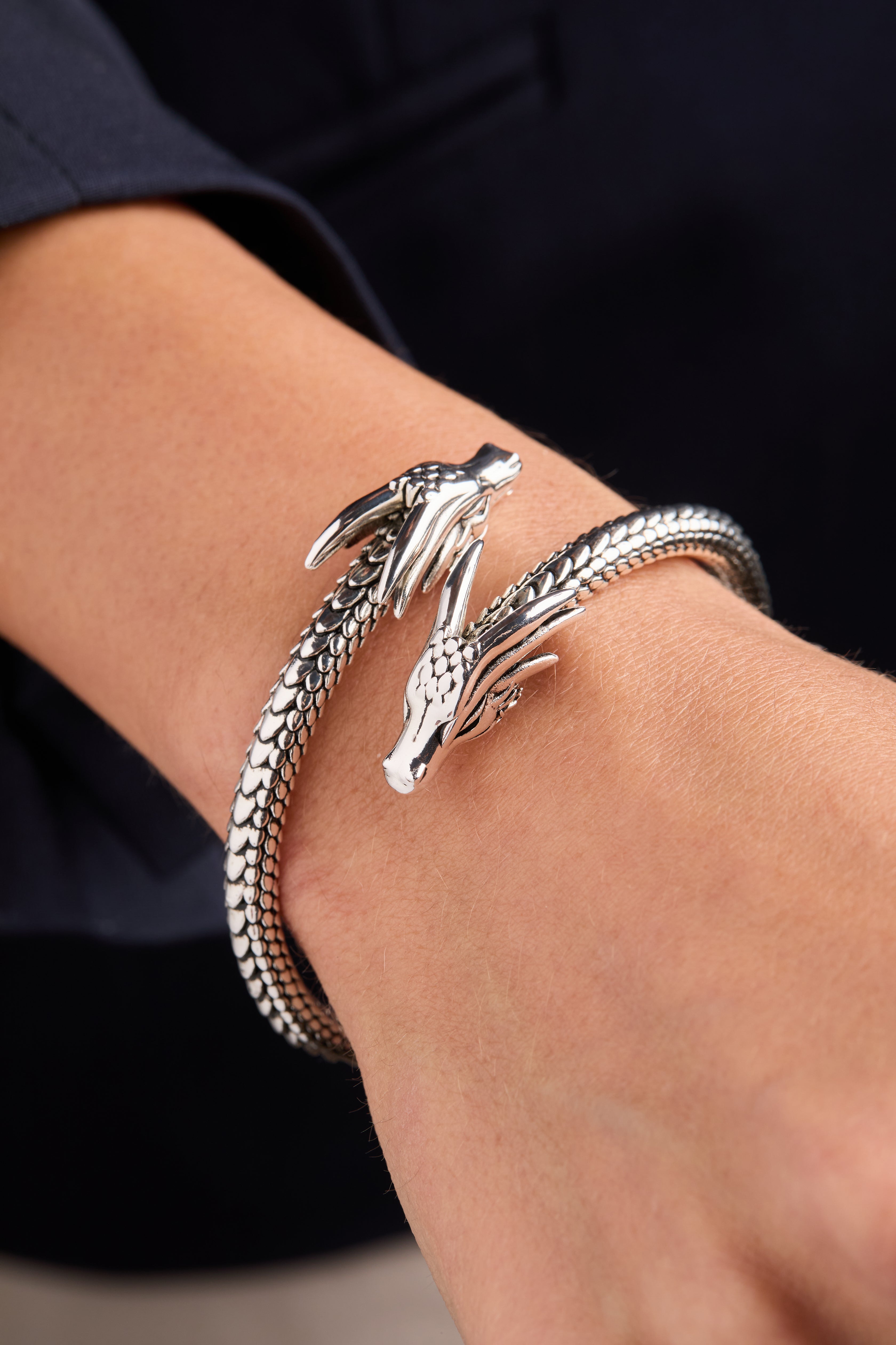 HOUSE OF THE DRAGON™ Cuff Bracelet Antiqued Silver | Alex and Ani