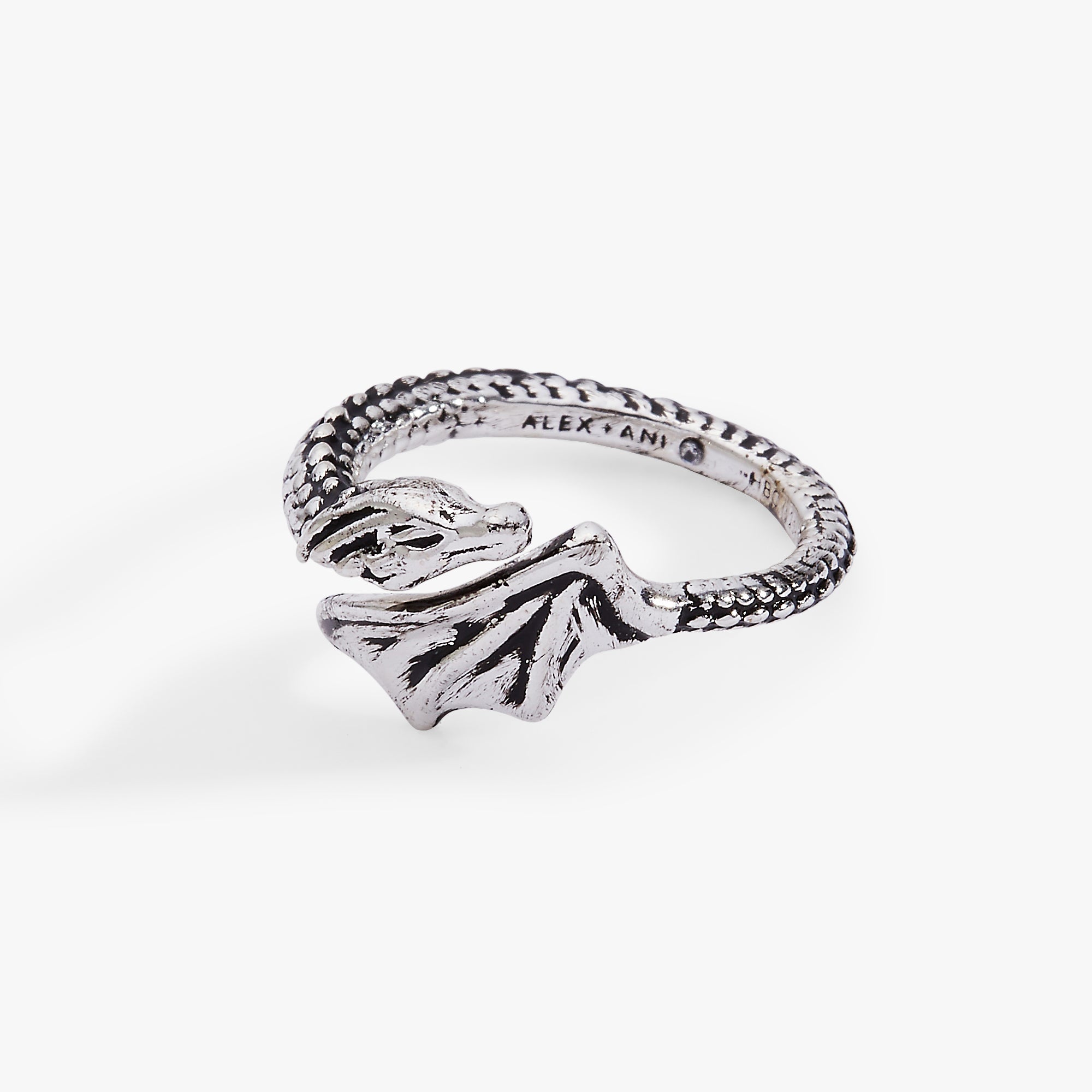 House of the Dragon™ Syrax Bypass Ring Antique Silver | Alex and Ani