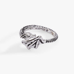 House of the Dragon™ Syrax Bypass Ring Antique Silver | Alex and Ani
