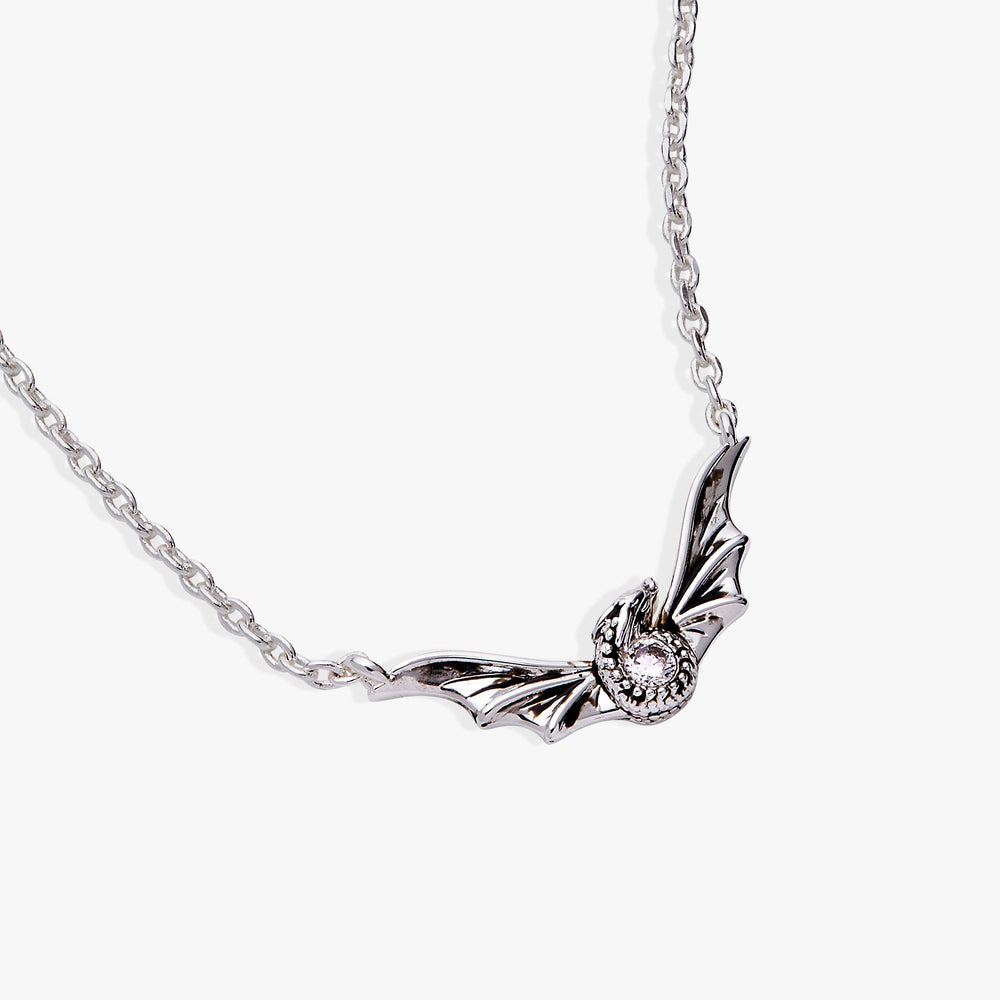 HOUSE OF THE DRAGON™ Syrax Necklace Antique Silver | Alex and Ani