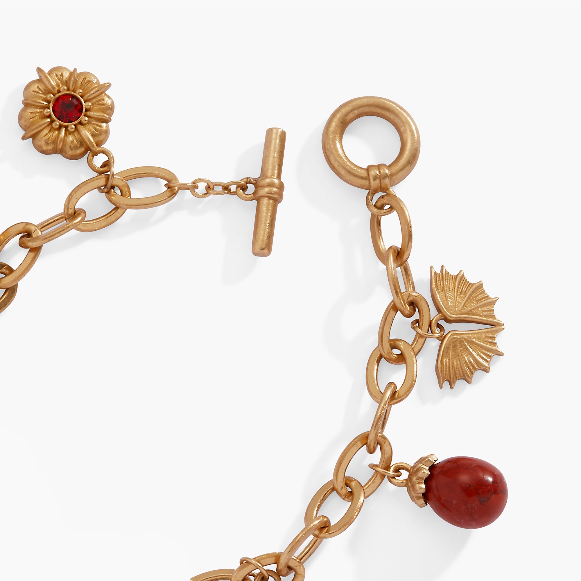 HOUSE OF THE DRAGON™ Toggle Multi-Charm Bracelet Antique Gold | Alex and Ani