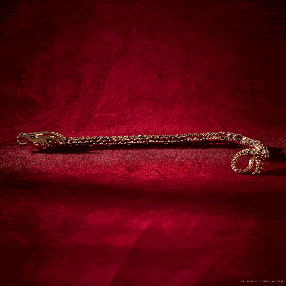 HOUSE OF THE DRAGON™ Syrax Linear Bracelet Gold | Alex and Ani