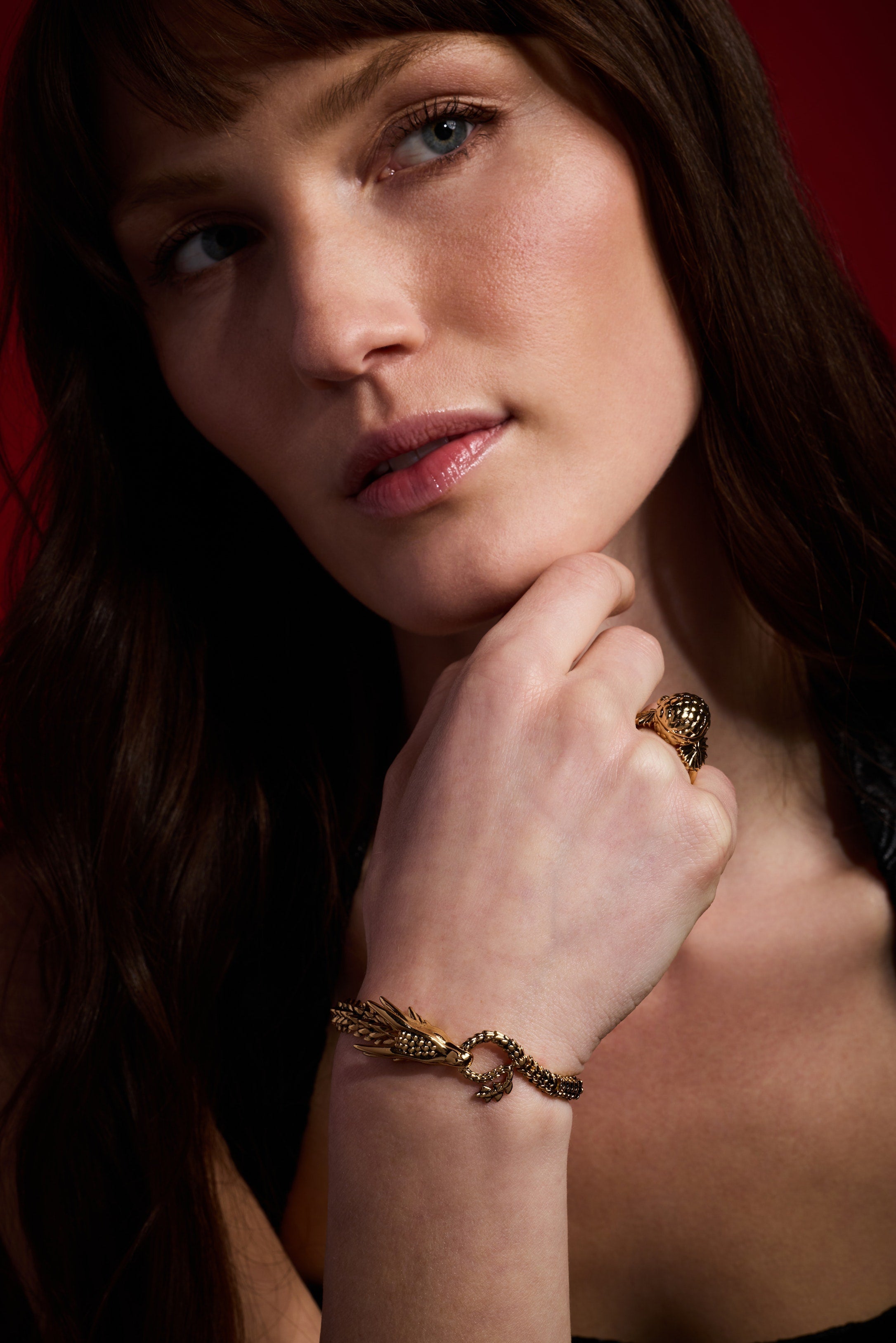 HOUSE OF THE DRAGON™ Syrax Linear Bracelet Gold | Alex and Ani