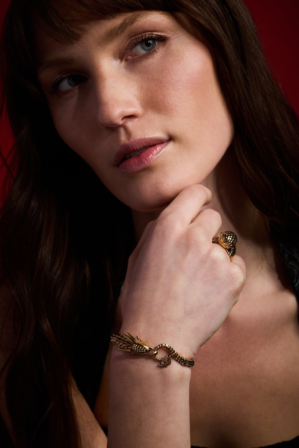 HOUSE OF THE DRAGON™ Syrax Linear Bracelet Gold | Alex and Ani