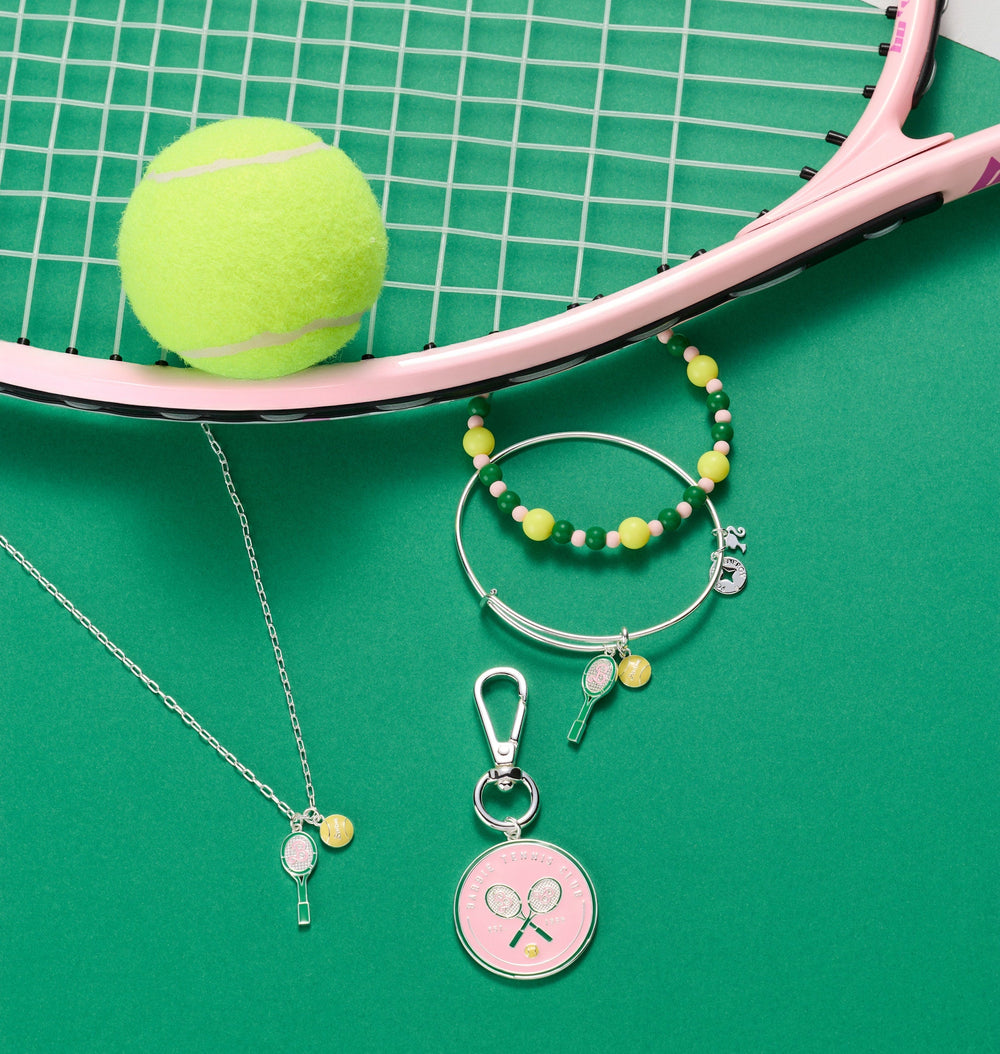 Barbie™ Tennis Bag Charm Silver | Alex and Ani