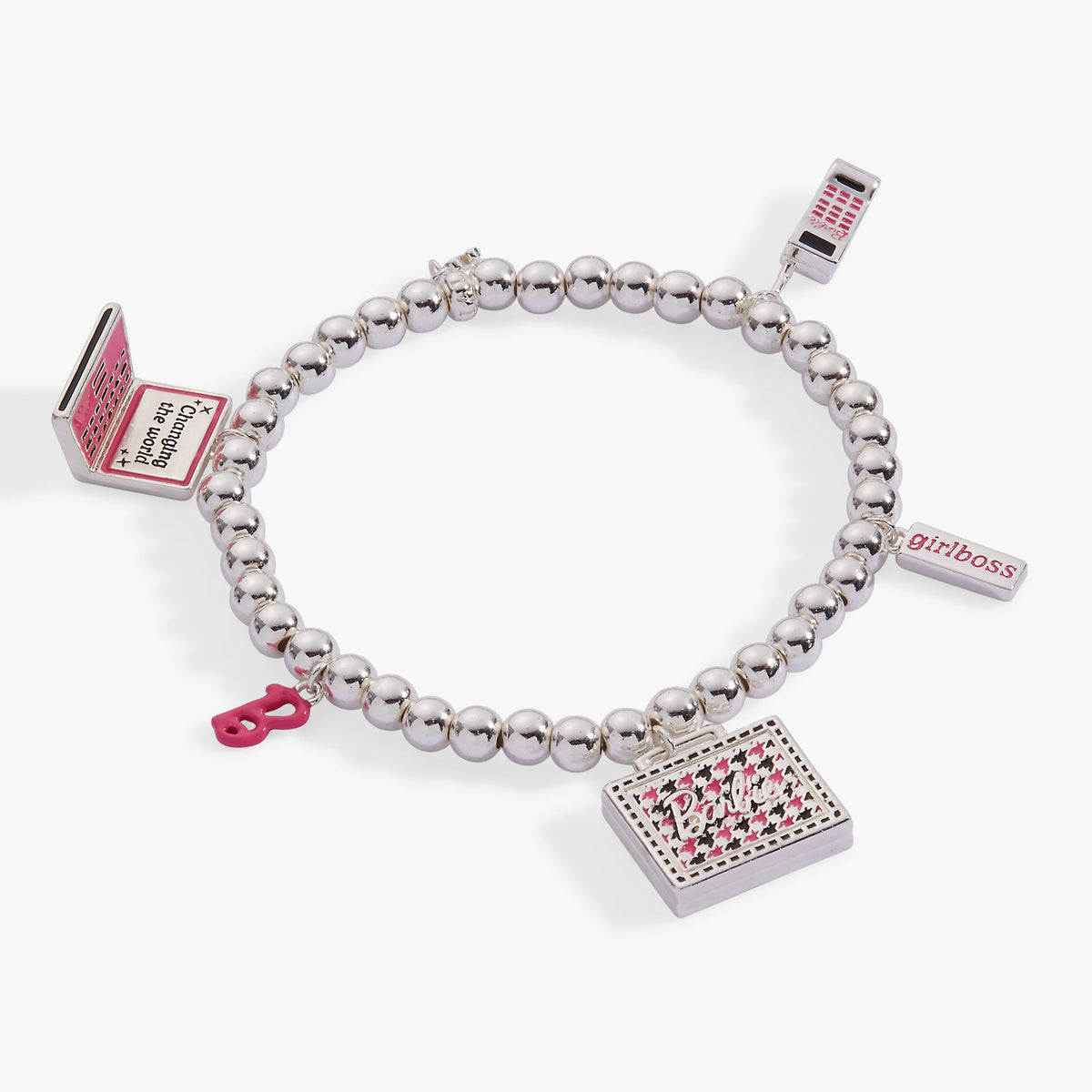 Barbie™ Girlboss Stretch Bracelet Silver | Alex and Ani