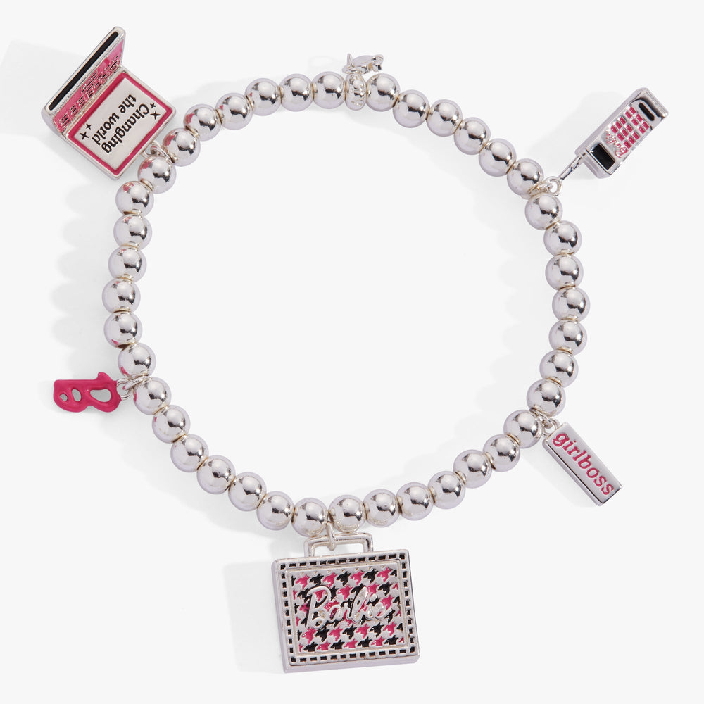 Barbie™ Girlboss Stretch Bracelet Silver | Alex and Ani