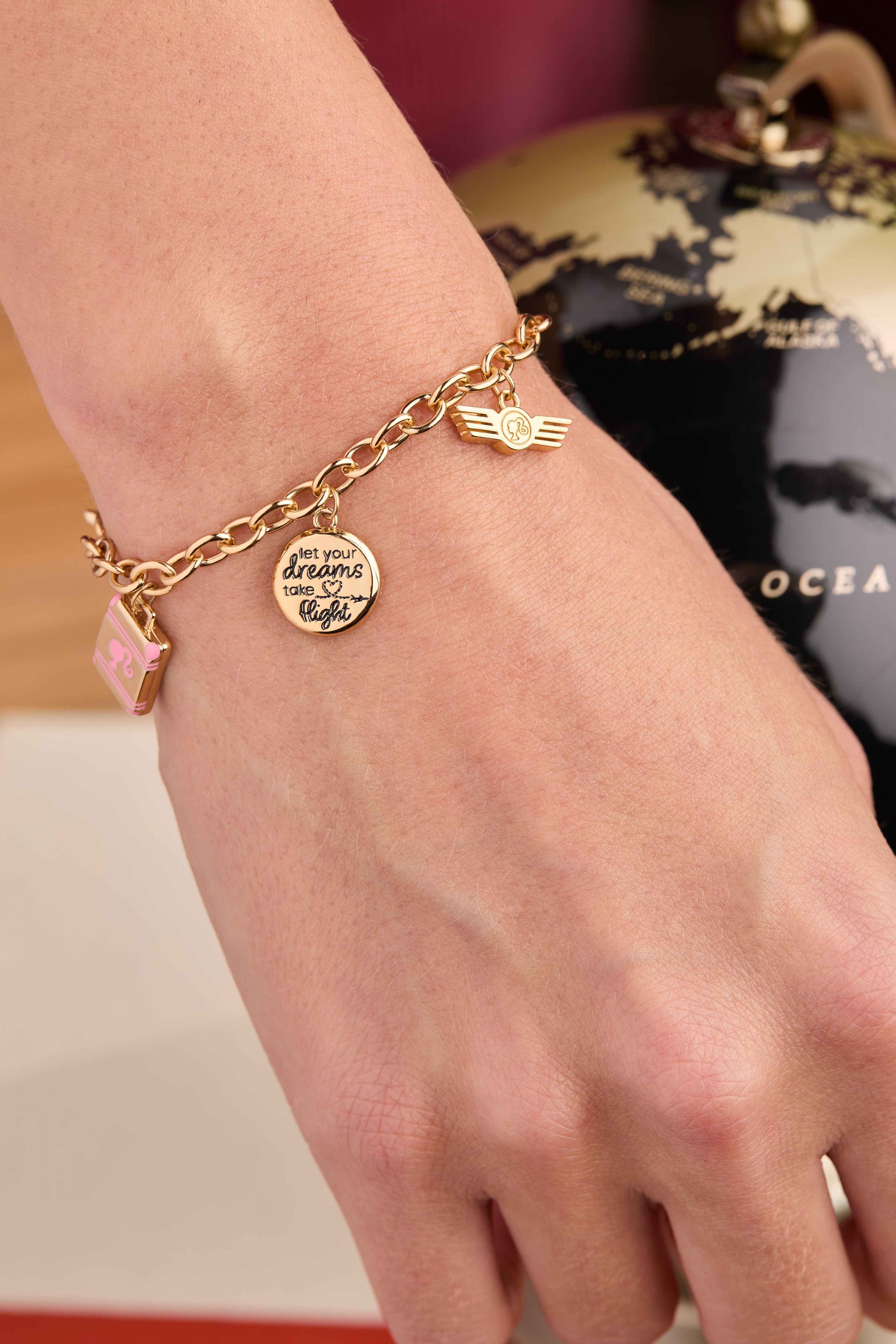 Barbie™ Travel Bolo Bracelet Gold | Alex and Ani