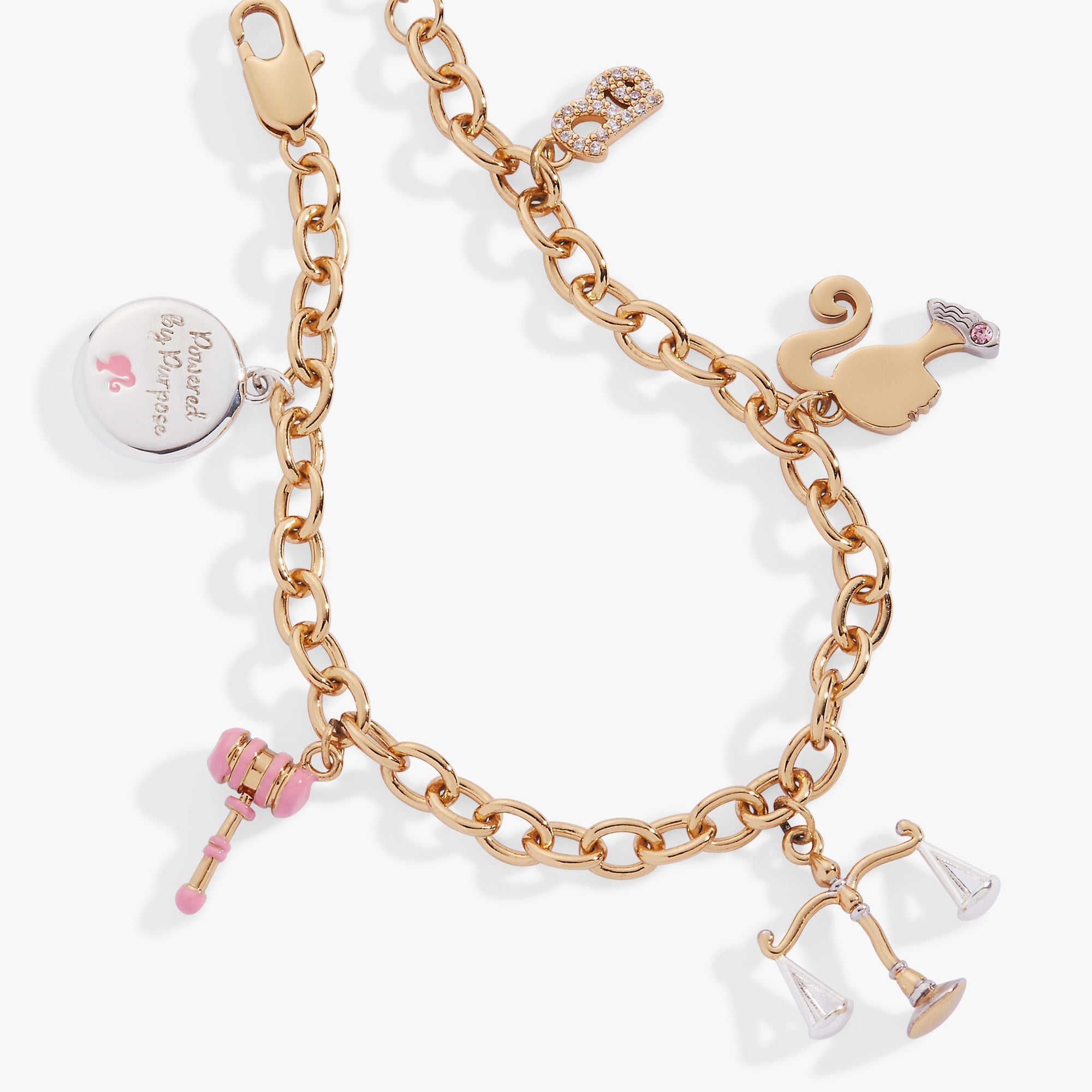 Barbie™ Legal Charm Bracelet Two Tone | Alex and Ani
