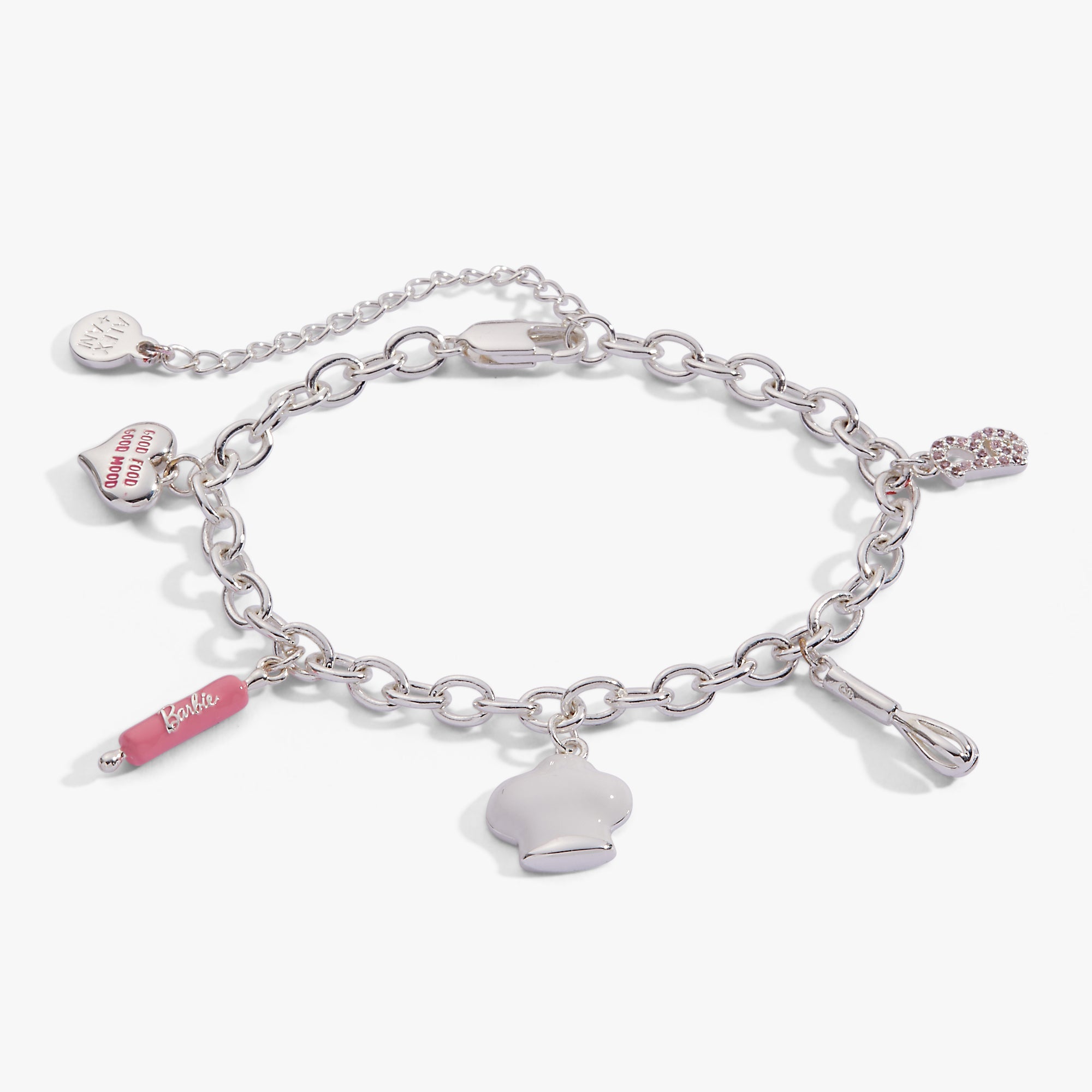 Barbie™ Chef Charm Bracelet Silver | Alex and Ani