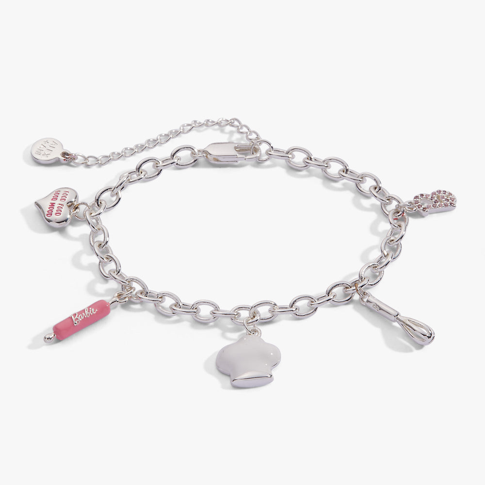 Barbie™ Chef Charm Bracelet Silver | Alex and Ani