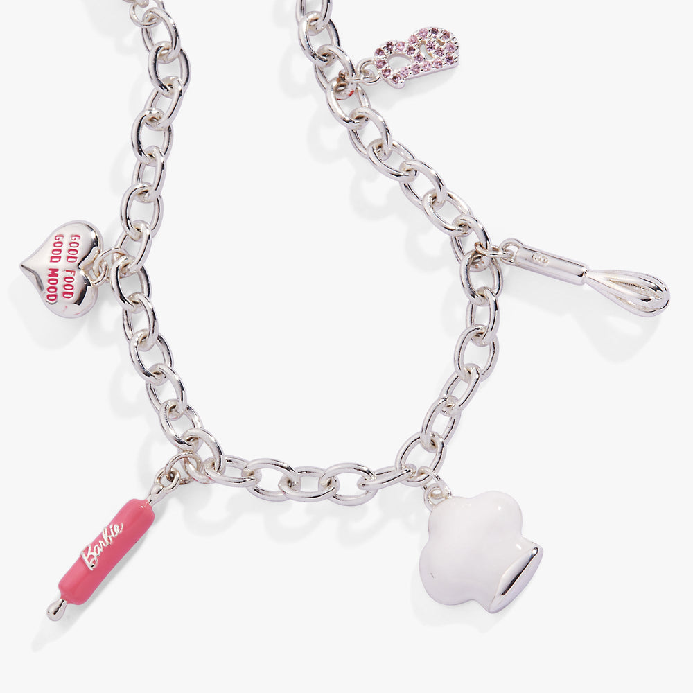 Barbie™ Chef Charm Bracelet Silver | Alex and Ani