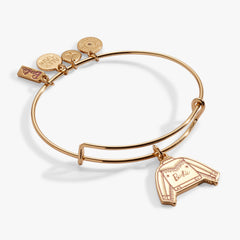 Barbie™ Western Jacket Charm Bangle Gold | Alex and Ani