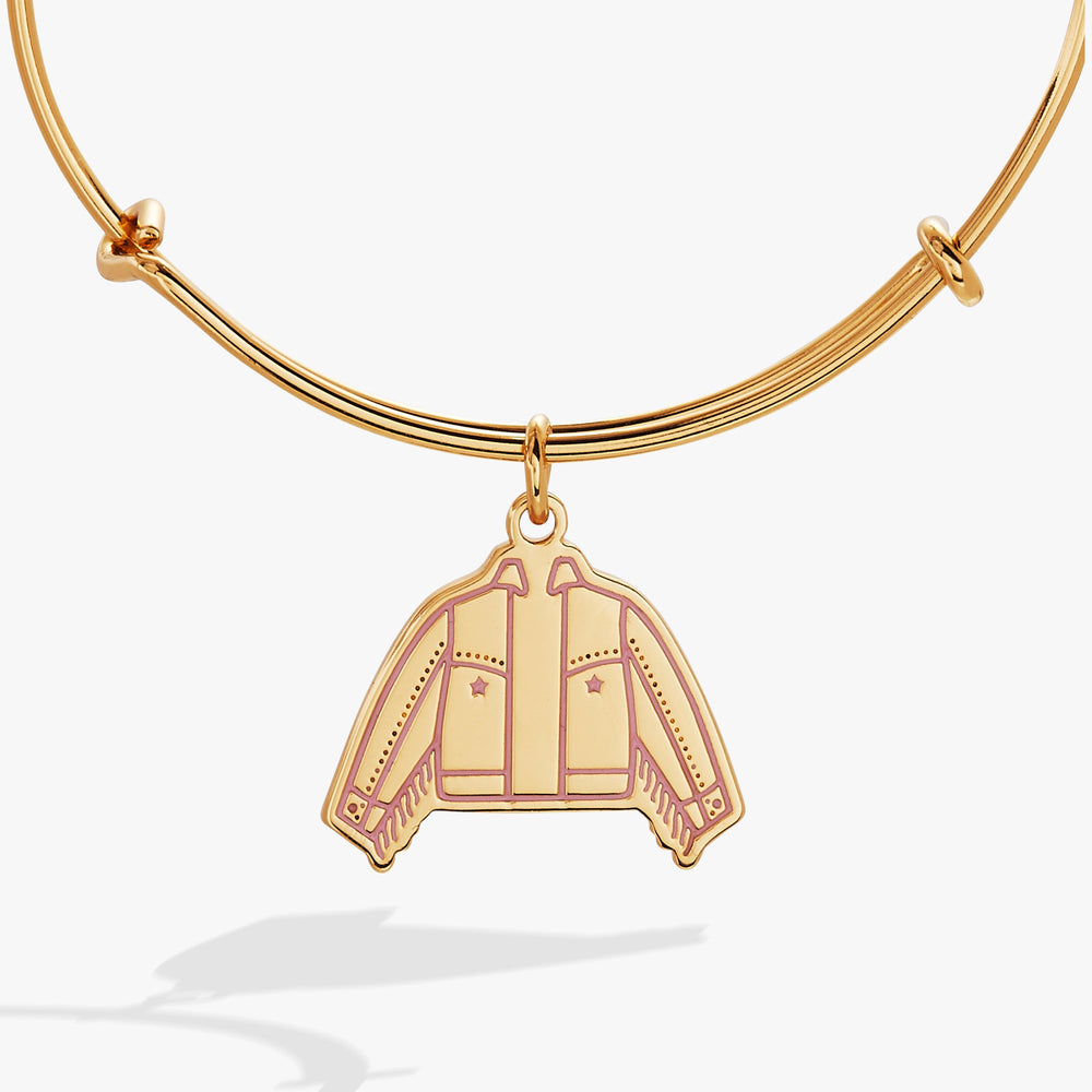 Barbie™ Western Jacket Charm Bangle Gold | Alex and Ani