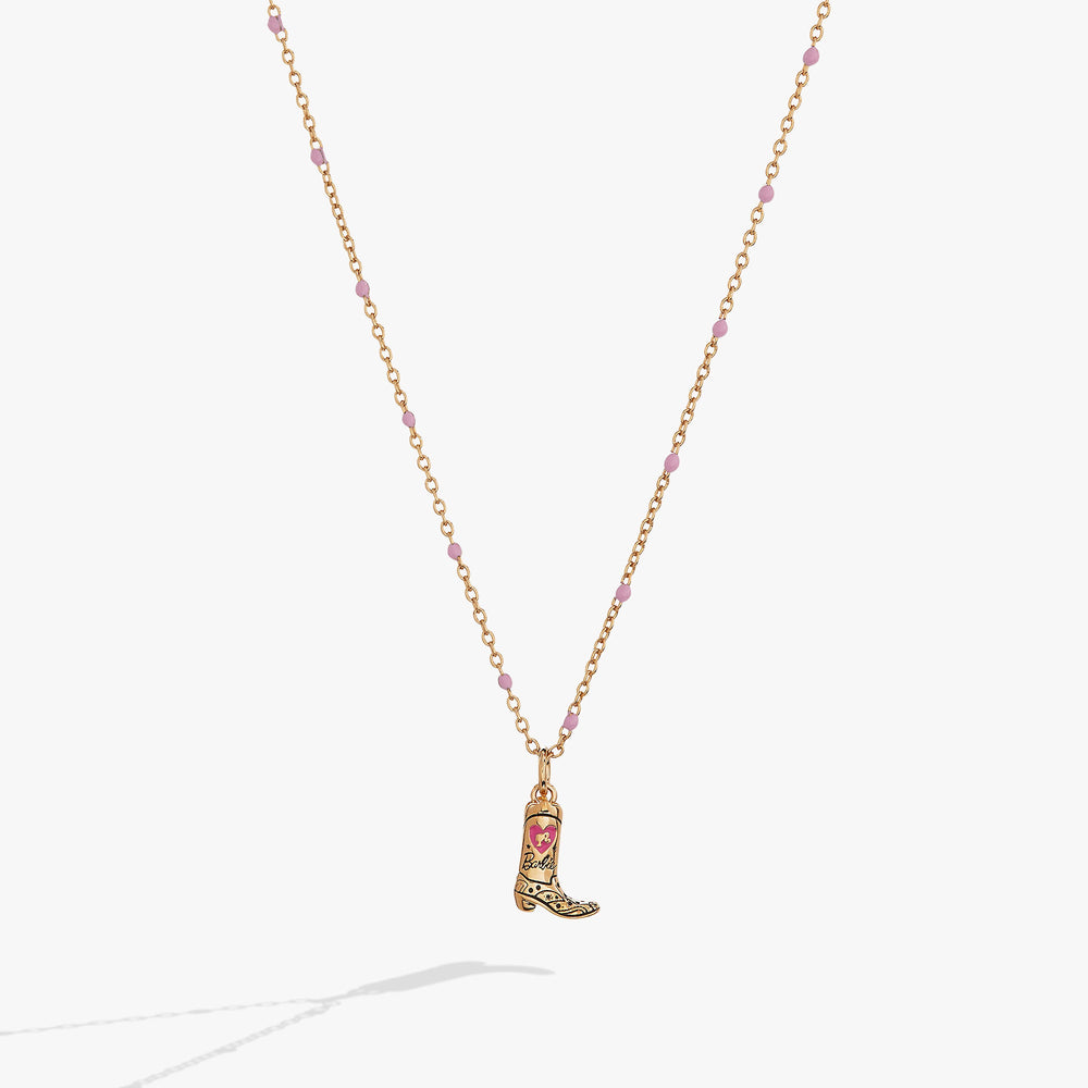 Barbie™ Cowboy Boot Pendant Necklace Gold | Alex and Ani