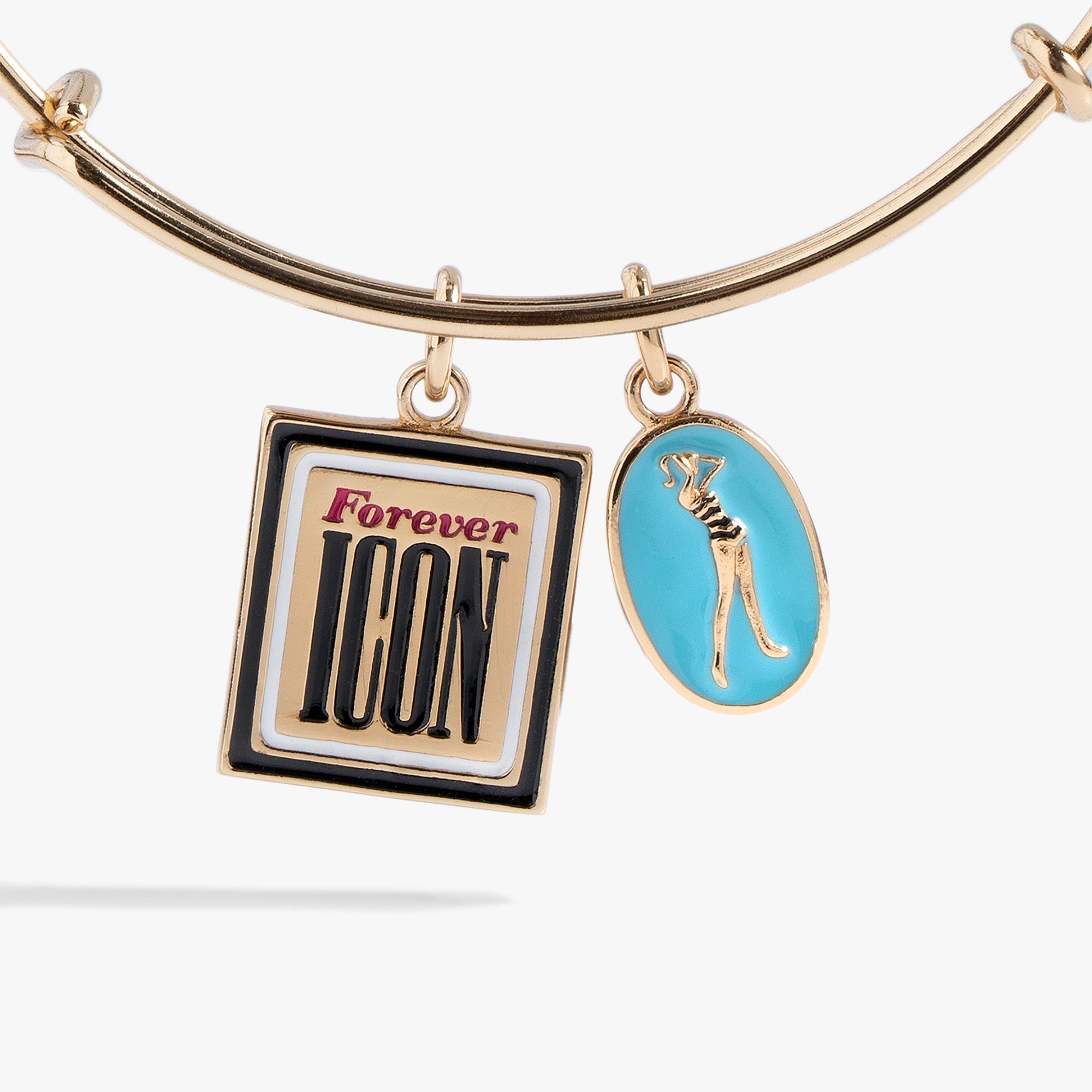 Retro Barbie Duo Charm Bangle Gold | Alex and Ani