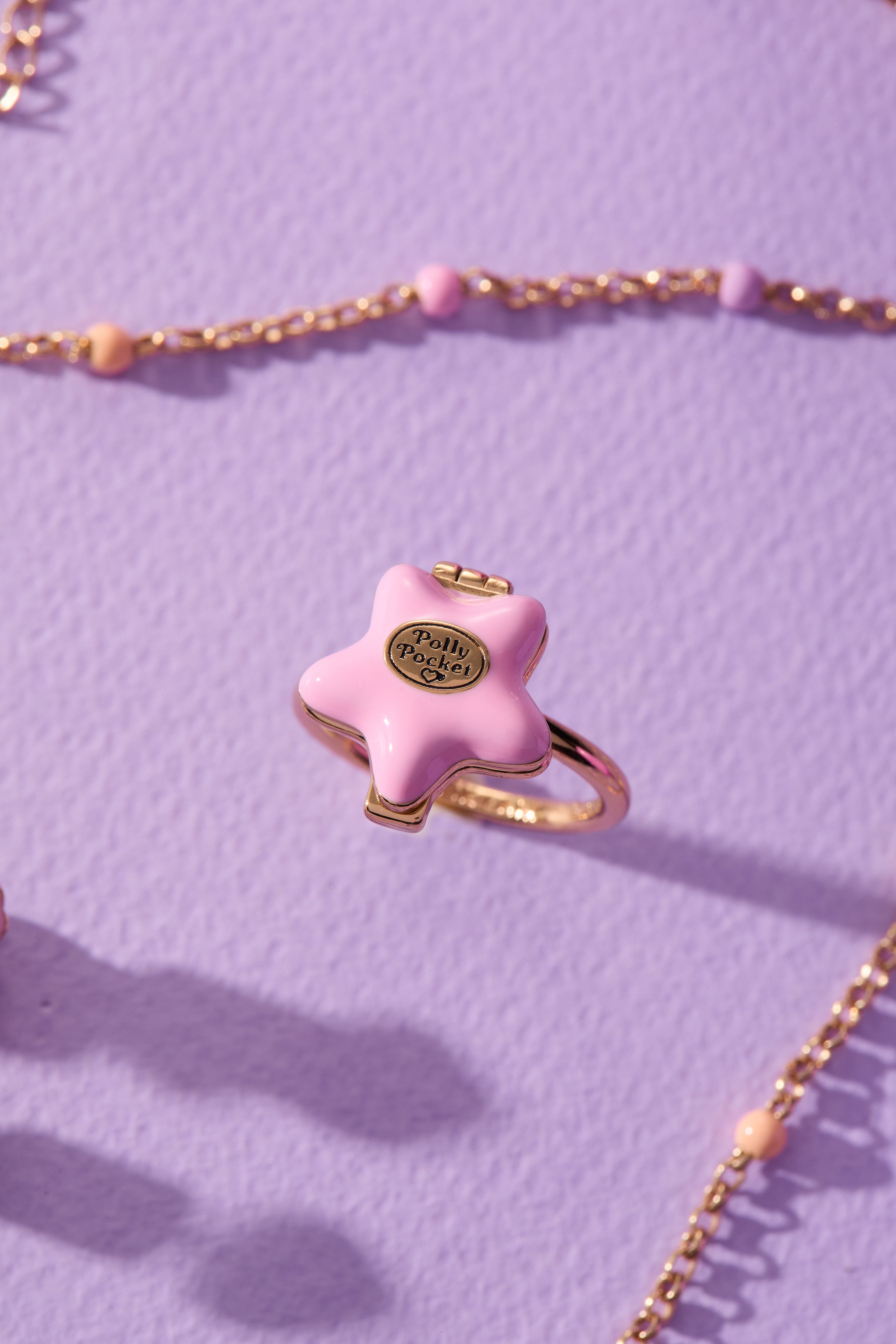 Polly Pocket™ Locket Ring Gold | Alex and Ani